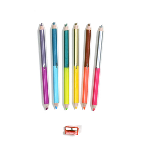 Rainforest Double-Sided Color Pencils, s/6