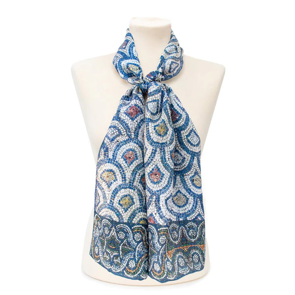 Rhodes Mosaic Silk Scarf