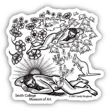 Stickers of Sandy Skoglund Art, multiple options