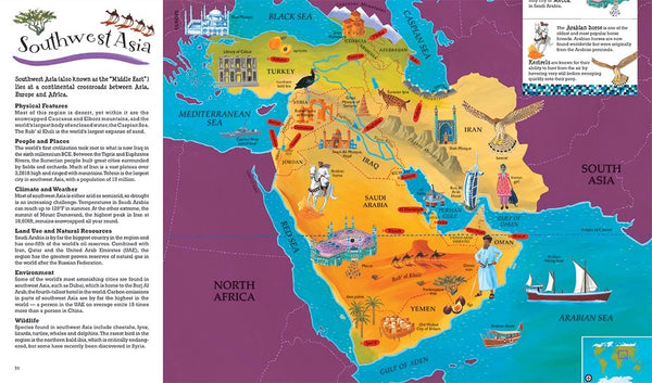 World Atlas, learning book