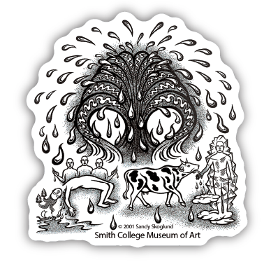 Stickers of Sandy Skoglund Art, multiple options
