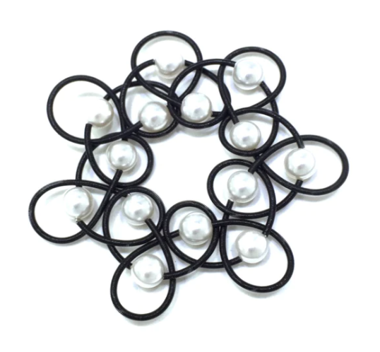 Lace Piano Wire + Pearl Bracelet, multiple options
