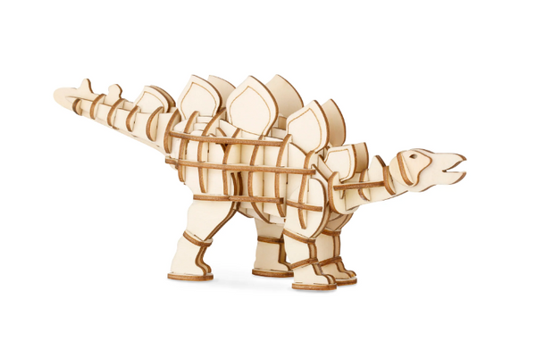 Wooden 3-D Stegosaurus Puzzle