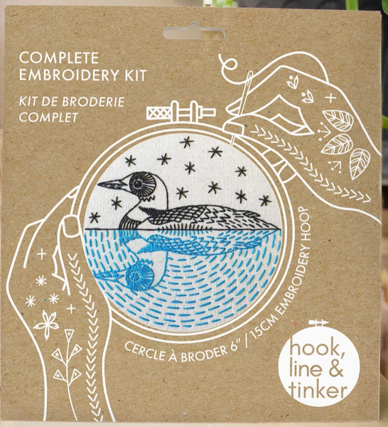 Loon Embroidery Kit