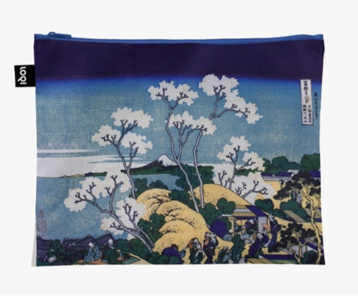 Hokusai Zip Pouch, large