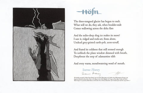 Seamus Heaney, Boutelle-Day Poetry Center at Smith College, Smith College, SCMA, SMith College Museum of Art, Hofn, BArry Moser, Broadside