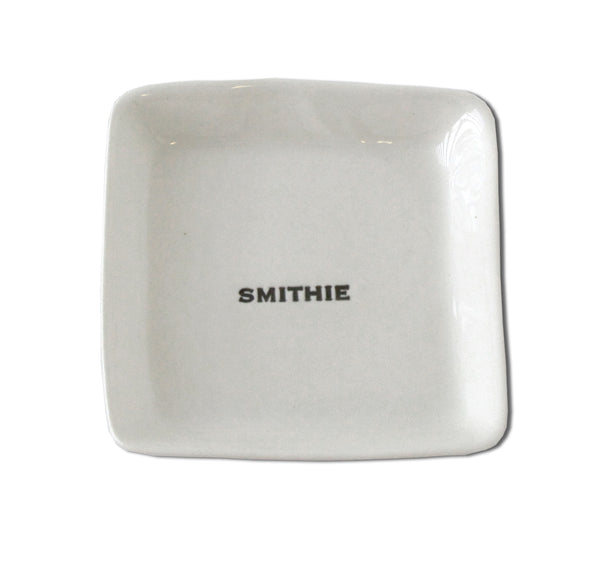 white porcelain dish smithie alum alumni alumnae jewelry tray handmade hand made scma smith college museum of art