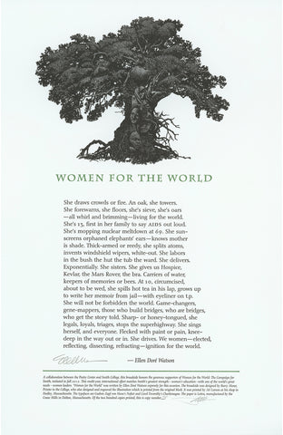Ellen Doré Watson "Women for the World" / Barry Moser Broadside