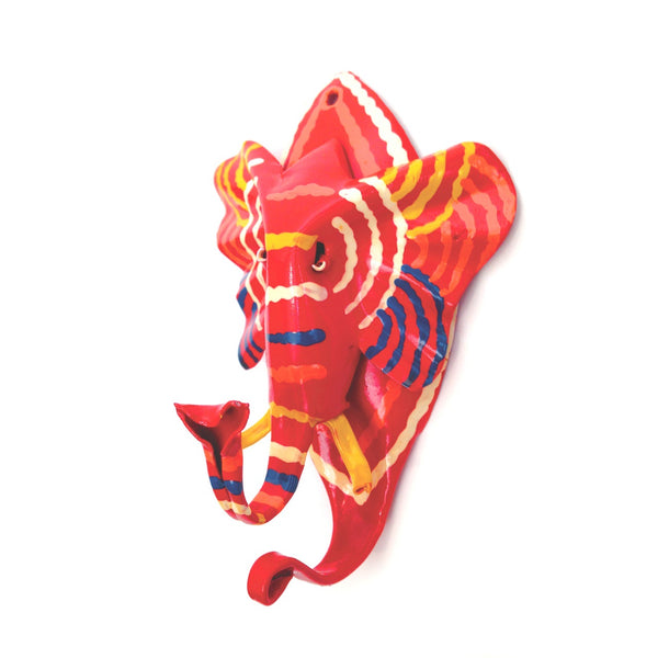 Painted Elephant Wall Hook