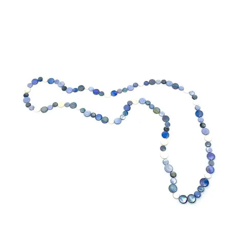 Midnight Mother of Pearl Long Necklace