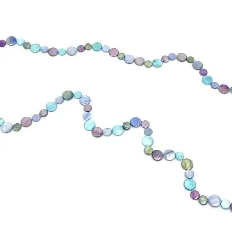 Multicolored Mother of Pearl Long Necklace