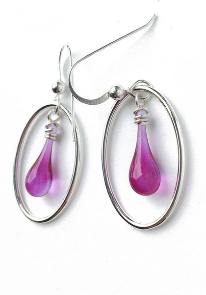 Cameo Teardrop Earrings, multiple color options