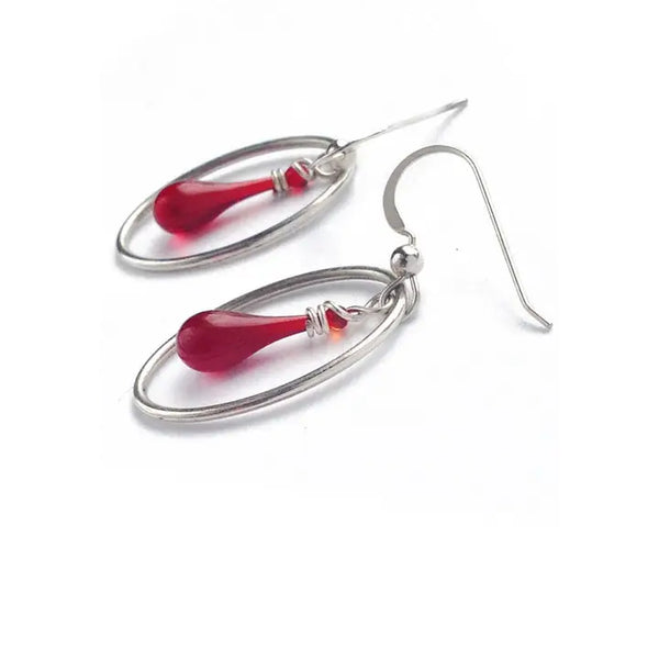Cameo Teardrop Earrings, multiple color options