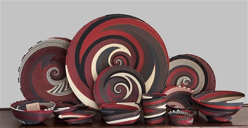 Telephone Wire Bowl: Pepper, various sizes