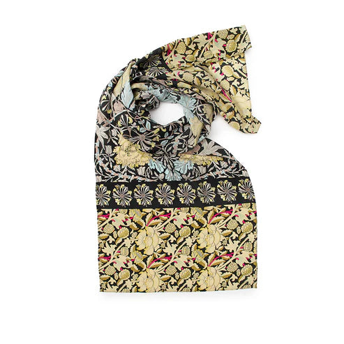 Morris Black Mix Silk Scarf