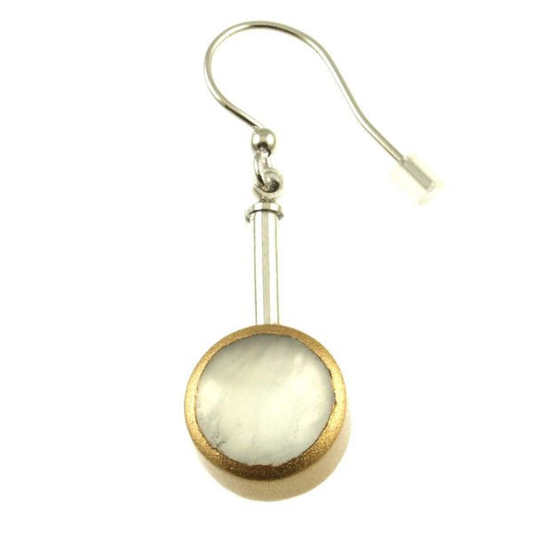 Round Resin Drop Earrings - multiple color options