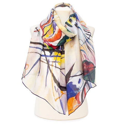 Kandinsky Overture Silk Scarf, large