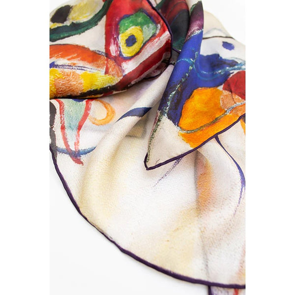 Kandinsky Overture Silk Scarf, large