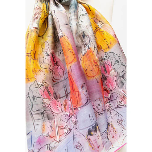 Dufy Orchestra Silk Scarf