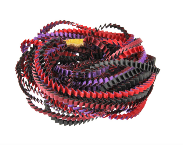 Pleated Necklace in Warm Hues, multiple color options