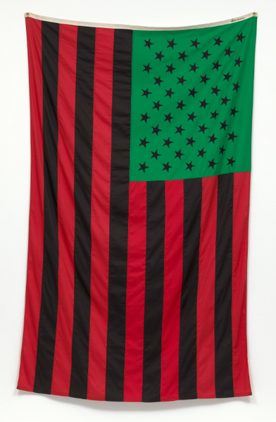 African-American Flag Reproduction, by David Hammons