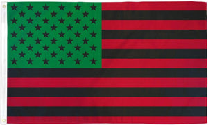 African-American Flag Reproduction, by David Hammons