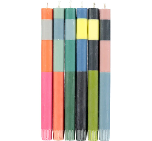 Color-Block Tapers, set of 6