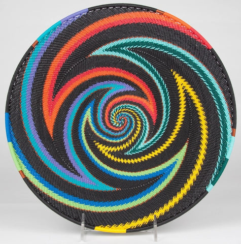 Telephone Wire Bowl: Black Rainbow, various sizes