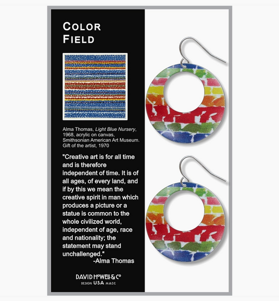 Color Field Alma Thomas Earrings