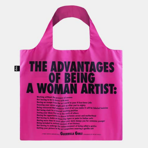 Guerrilla Girls "The Advantages of Being a Woman Artist" Bag