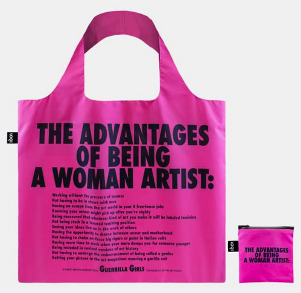 Guerrilla Girls "The Advantages of Being a Woman Artist" Bag