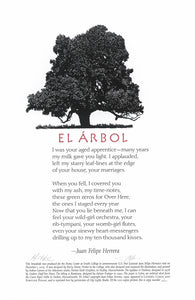 Juan Felipe Herrera "El Arbol" / Barry Moser Broadside