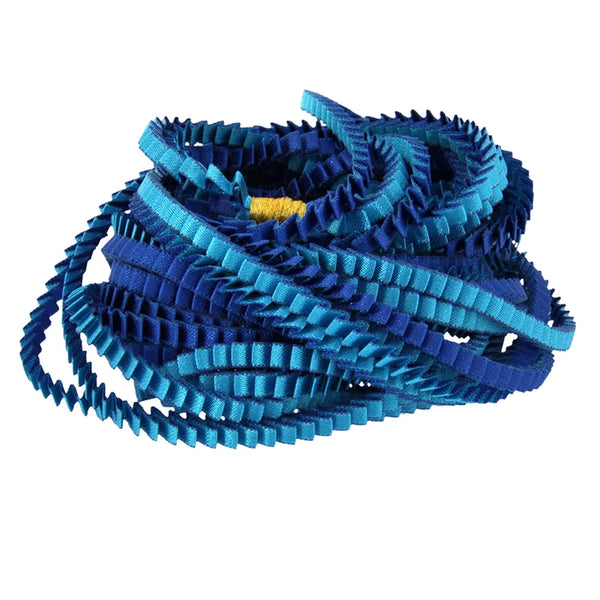 Pleated Necklace in Cool Hues, multiple color options