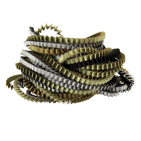 Pleated Necklace in Metallic Hues, multiple color options