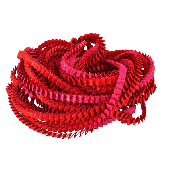 Pleated Necklace in Warm Hues, multiple color options