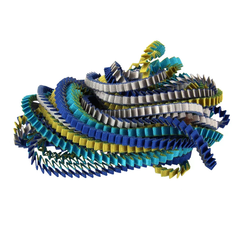 Pleated Necklace in Cool Hues, multiple color options