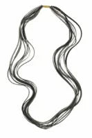Pleated Necklace in Metallic Hues, multiple color options