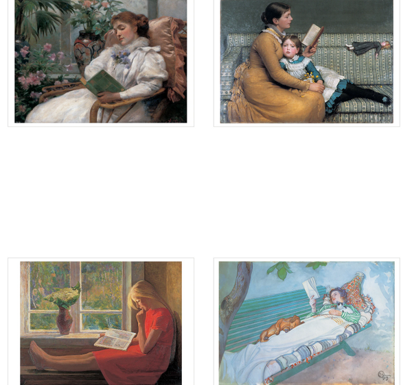 Reading Woman Boxed Notecard Set