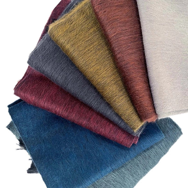 Night Horizon Striped Alpaca Scarf