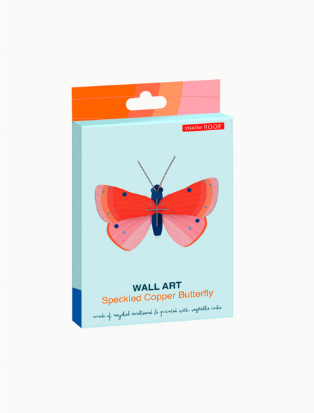 Speckled Copper Butterfly Wall Art