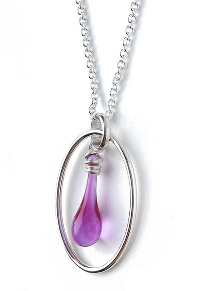 Cameo Teardrop Necklace, multiple color options