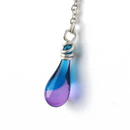 Valleys Teardrop Necklace, multiple color options