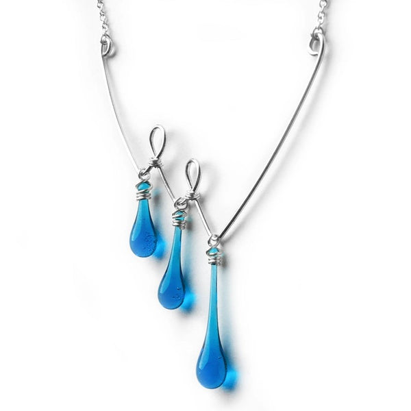Valleys Teardrop Necklace, multiple color options