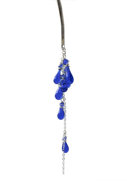 Lanata Teardrop Necklace in Cobalt Blue