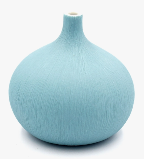 Bud Vase, Textured Sky Blue