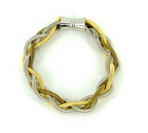 Braided Piano Wire Bracelet, multiple options