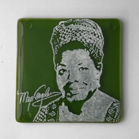 Maya Angelou Glass Tile & Coaster