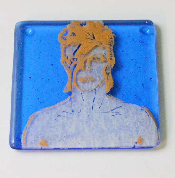 David Bowie Glass Tile & Coaster