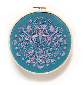 Gemini Moth Embroidery Kit