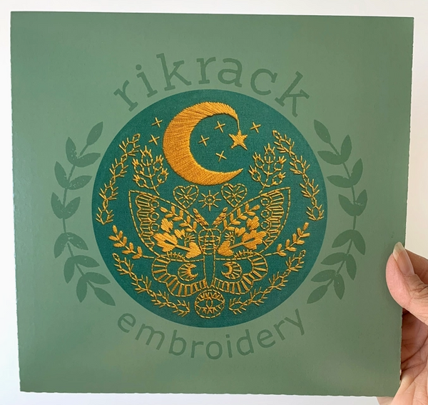 Lunar Moth Embroidery Kit